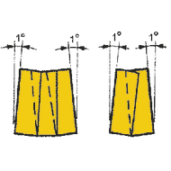 Disc milling cutters with collar 125x40mm, ap= 6mm, for 12 II SNHX1203T